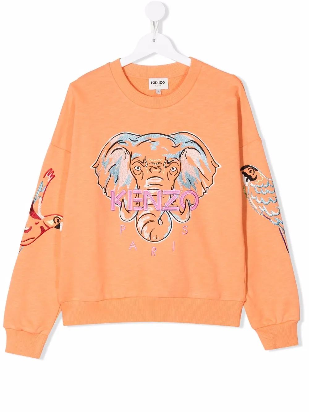 

Kenzo Kids sudadera con estampado gráfico - Naranja