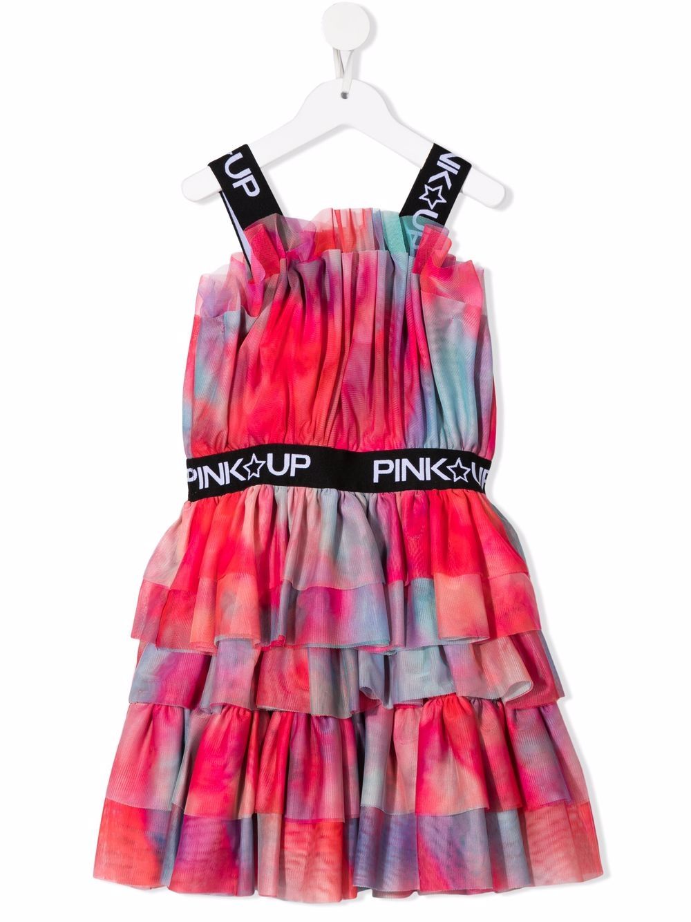 

Pinko Kids tie-dye tiered dress