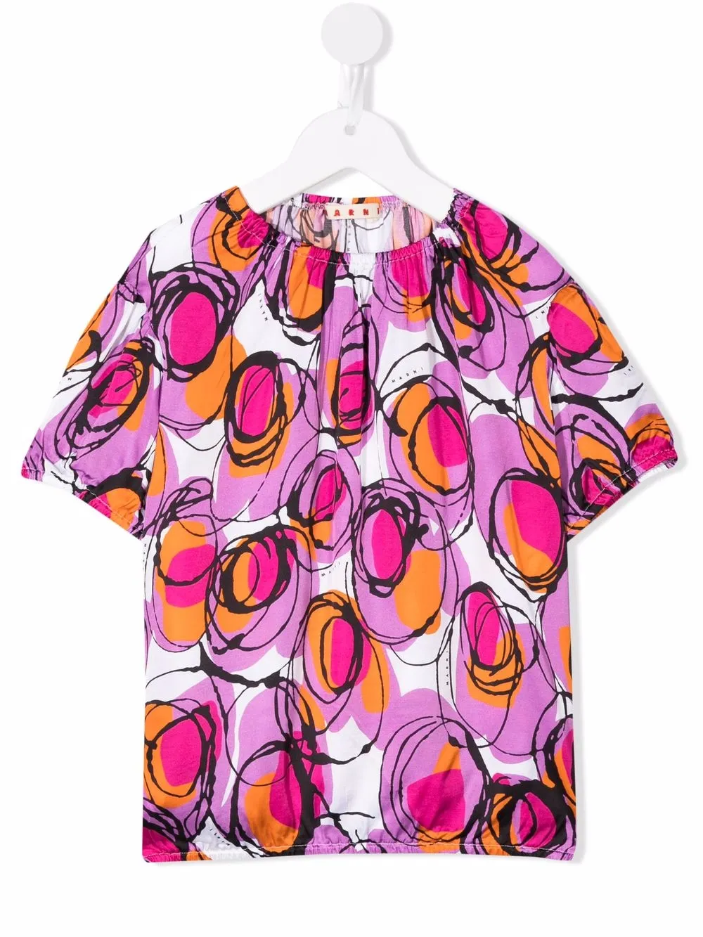 

Marni Kids playera con estampado abstracto - Morado