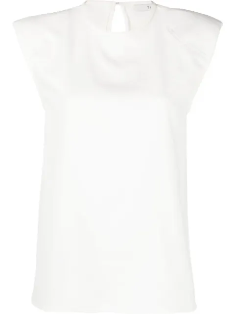 Tibi sleeveless keyhole-detail top