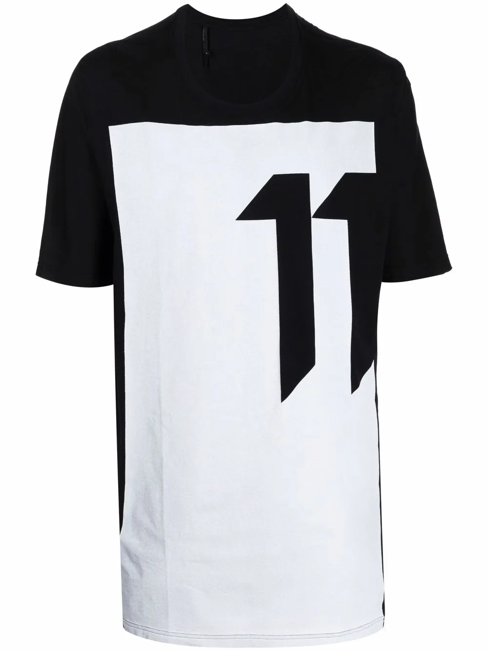 

11 By Boris Bidjan Saberi colour-block cotton T-shirt - Black