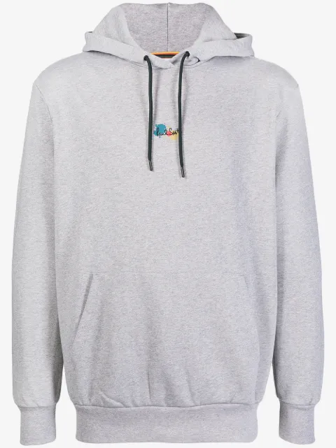 Paul Smith paint-splatter logo-print hoodie