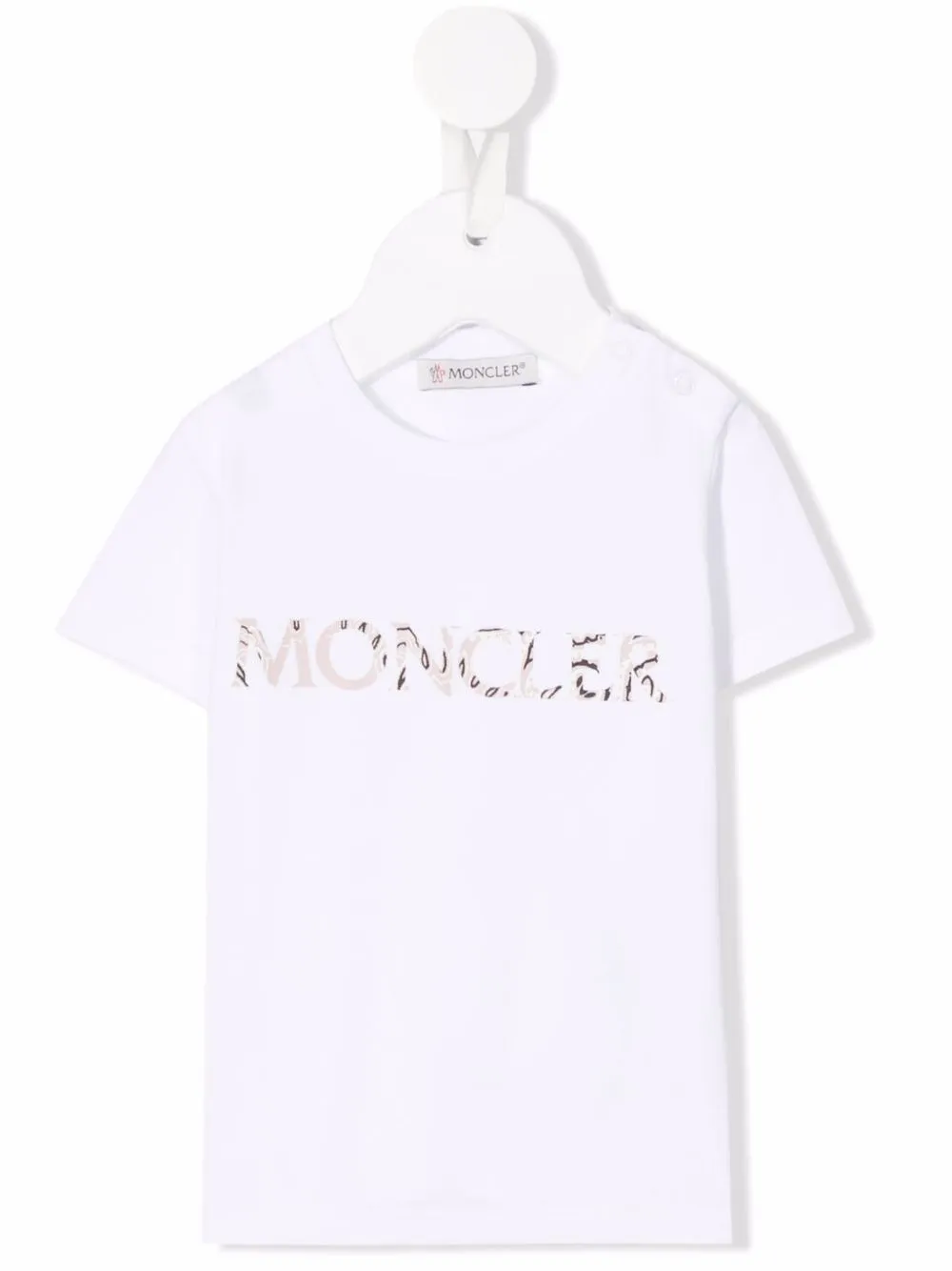 

Moncler Enfant playera con logo estampado - Blanco