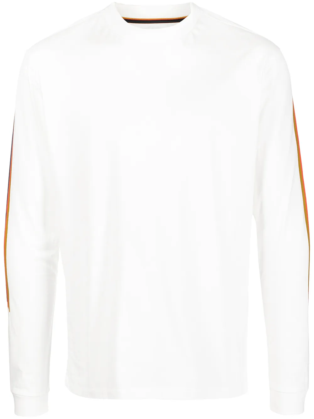 

Paul Smith top con ribete a rayas - Blanco