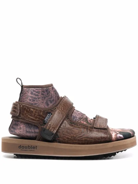 Doublet Dinossaur layered sandals