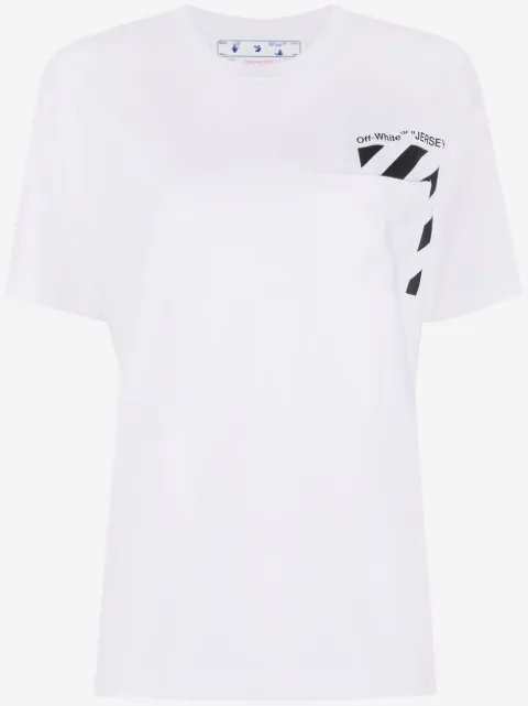 Off-White kortærmet T-shirt i jersey