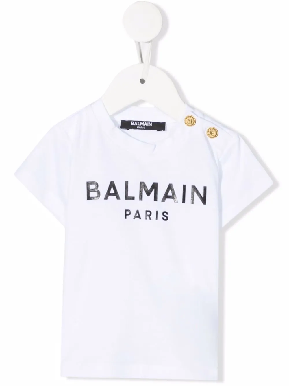 

Balmain Kids logo-print short-sleeved T-shirt - White