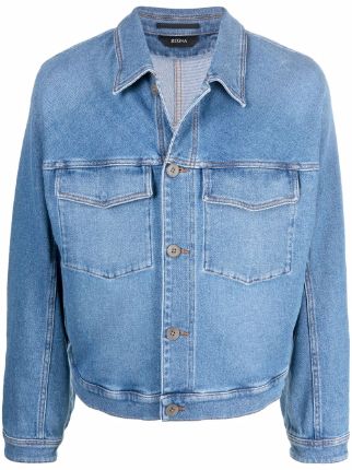 Zegna button-up Denim Jacket - Farfetch