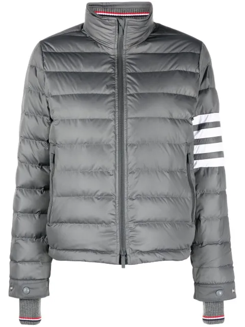 Thom Browne 4-Bar Stripe-intarsia funnel-neck ski jacket