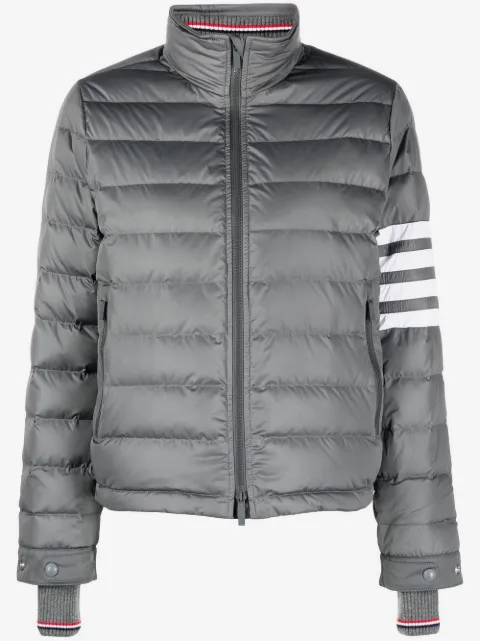 Thom Browne 4-Bar Stripe-intarsia funnel-neck ski jacket
