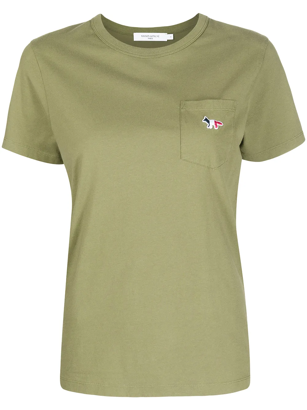

Maison Kitsuné playera con parche Fox - Verde
