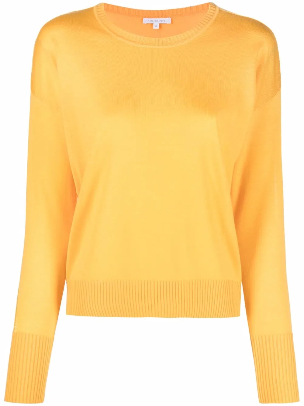 

Patrizia Pepe crew-neck fine-knit jumper - Orange