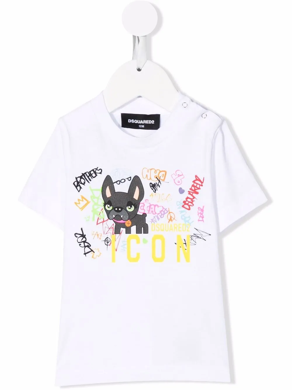 

Dsquared2 Kids playera con logo estampado - Blanco