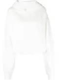 The Attico logo embossed hoodie - White