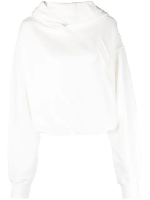The Attico logo embossed hoodie