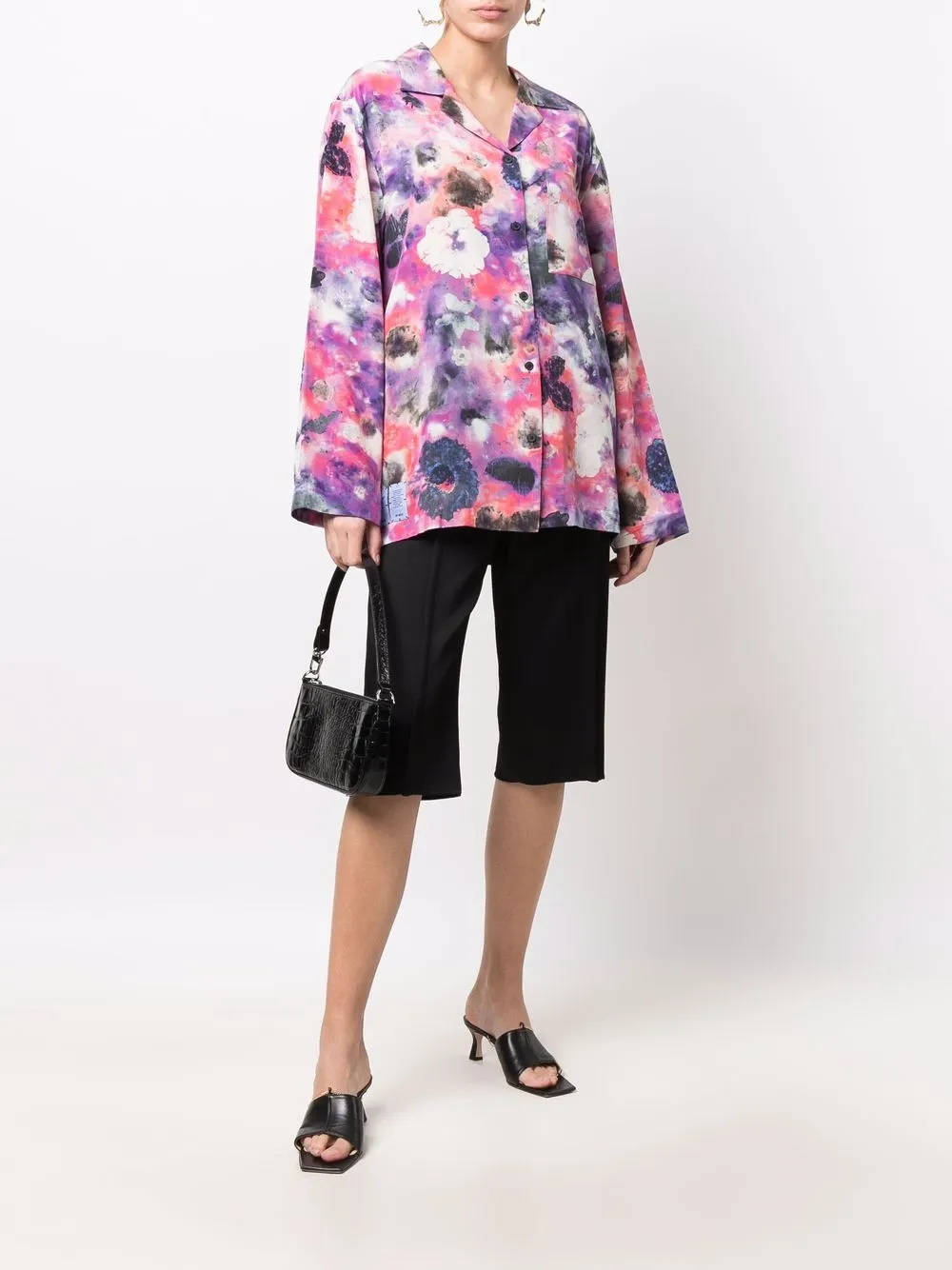 Alexander McQueen Blouse met bloemenprint - Roze