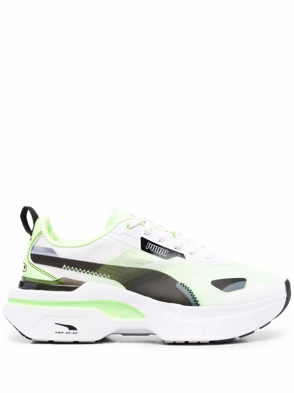 puma panelled colourblock lace up casual shoes