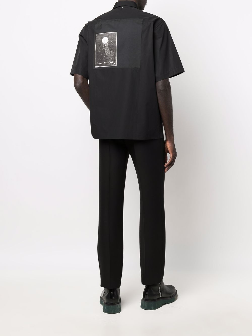 Shop OAMC short-sleeved silk shirt with Express Delivery - FARFETCH
