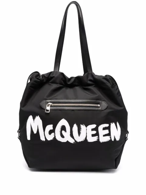 Alexander McQueen The Bundle logo tote bag