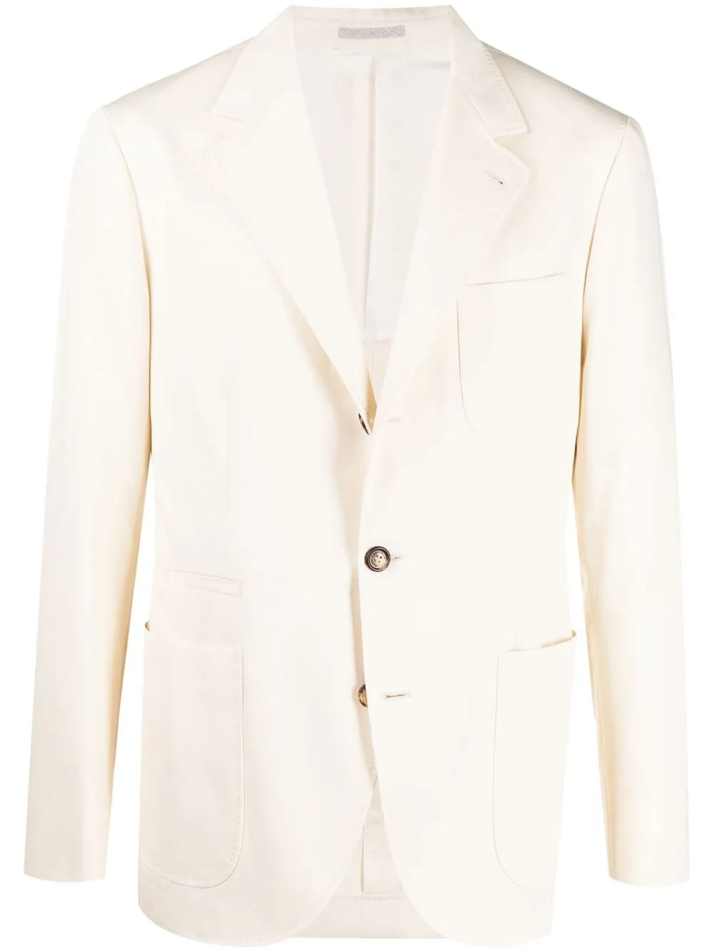 Brunello Cucinelli fitted single-breasted blazer | White | Image 1
