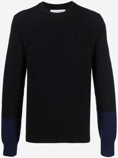 Comme Des Garçons Shirt tonal wool jumper