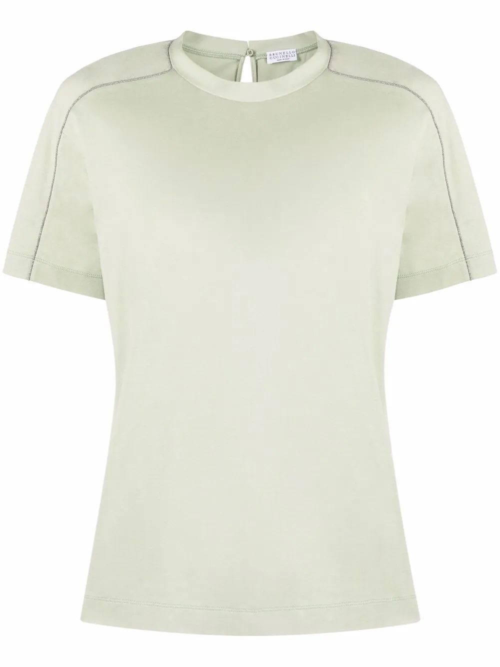 

Brunello Cucinelli playera con detalle de cadena Monili - Verde