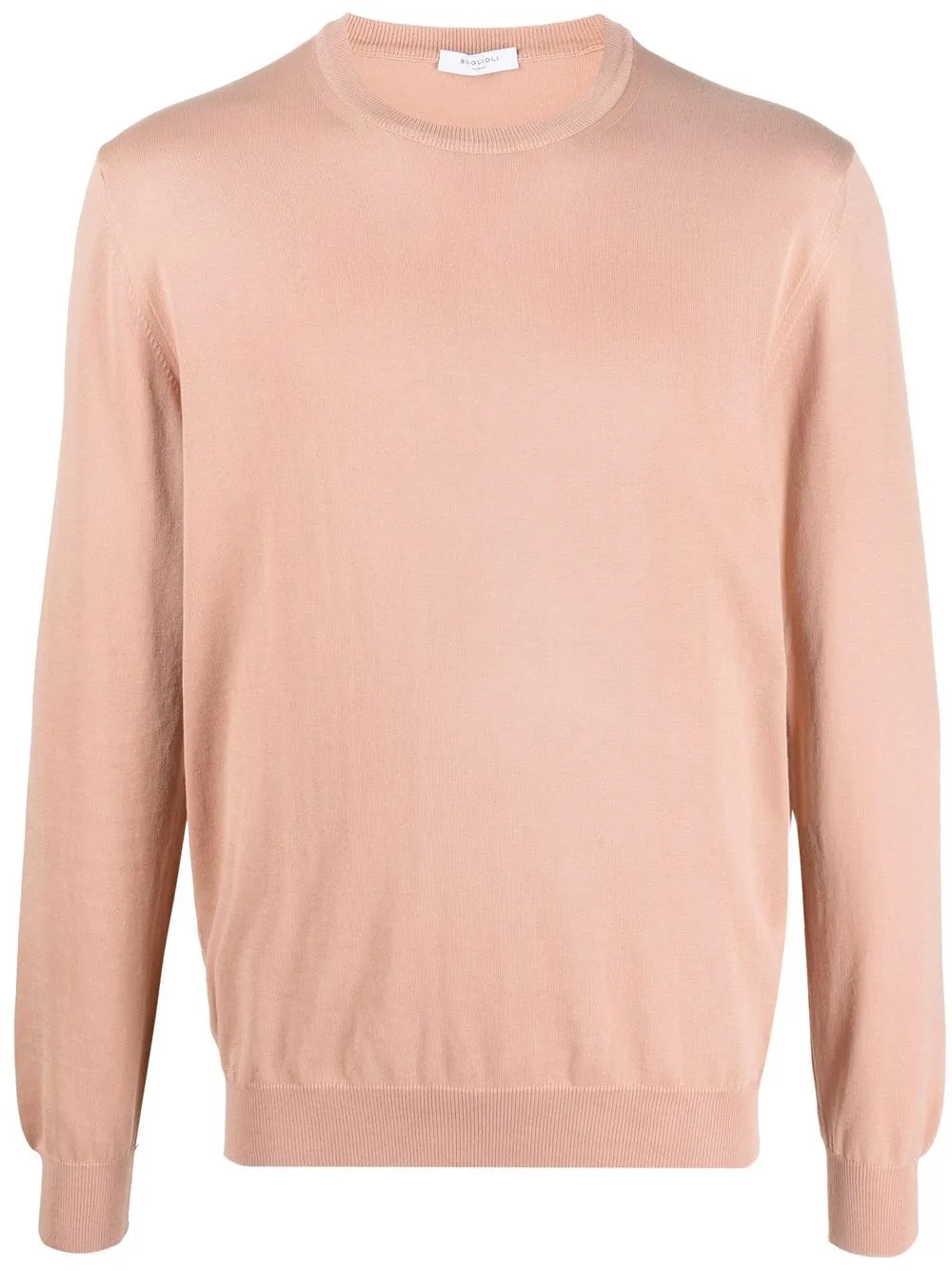 

Boglioli fine knit cotton jumper - Pink