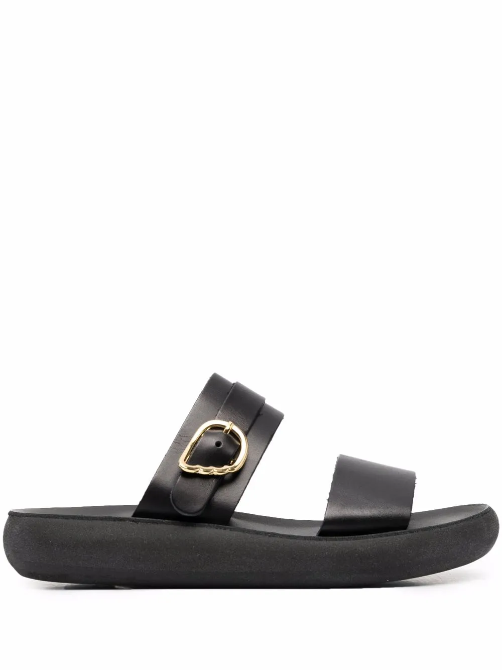 buckle double-strap sandals