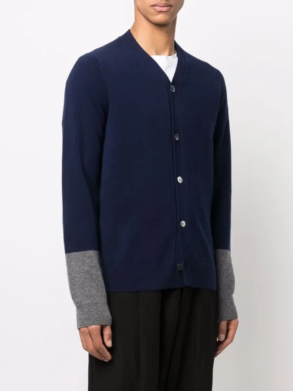 Comme Des Garçons Shirt Vネック カーディガン | ブルー