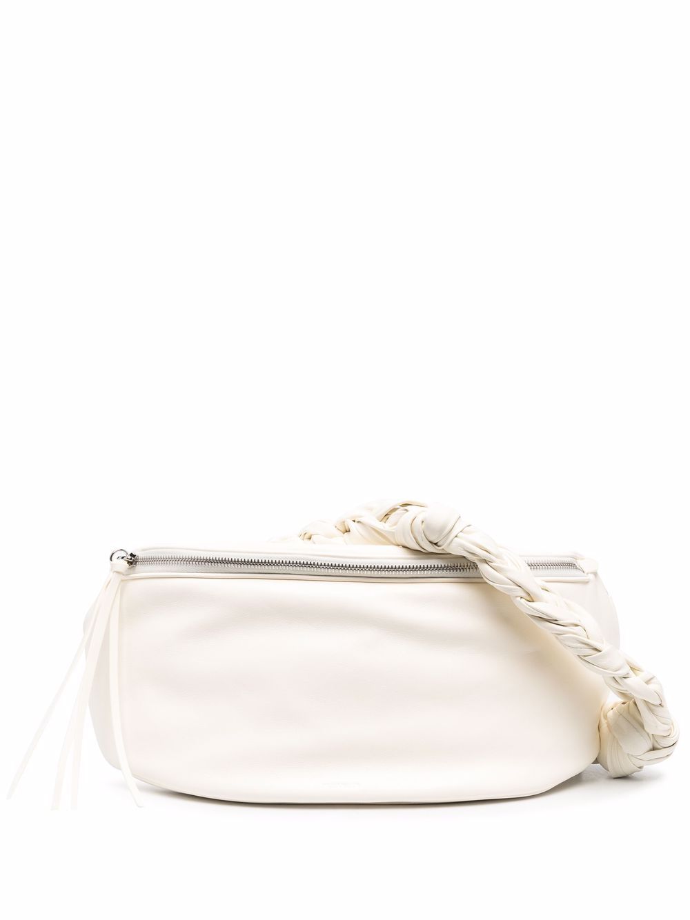 

Jil Sander bolsa de hombro con correa trenzada - Blanco