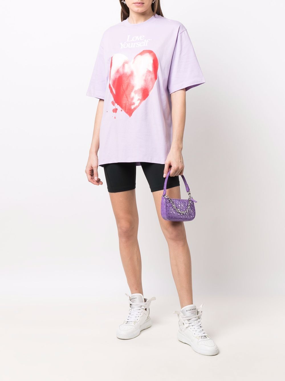 MSGM Oversized T-shirt - Paars