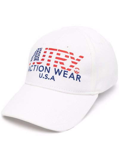 Autry - embroidered-logo cotton cap
