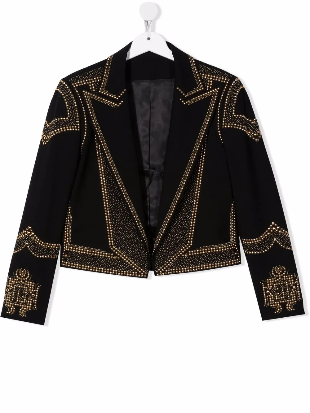 

Balmain Kids chamarra con apliques - Negro