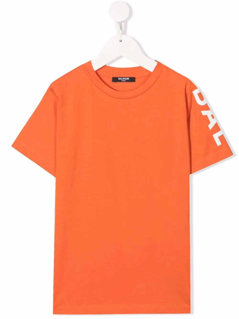 

Balmain Kids sleeve-logo crewneck T-shirt - Orange