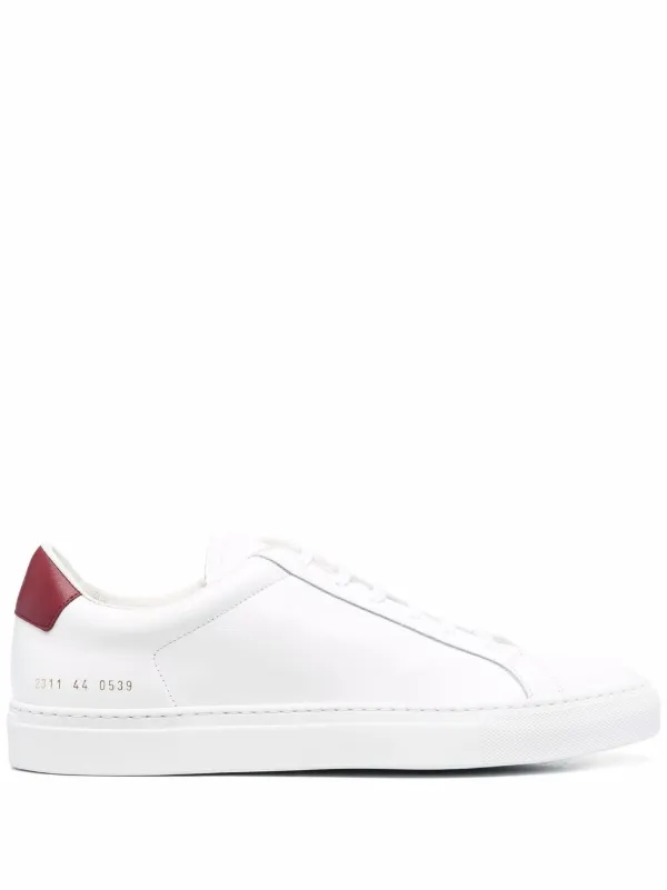 common projects red sneakers