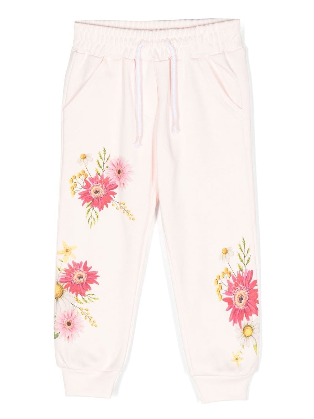 Patachou floral-print track pants - Pink