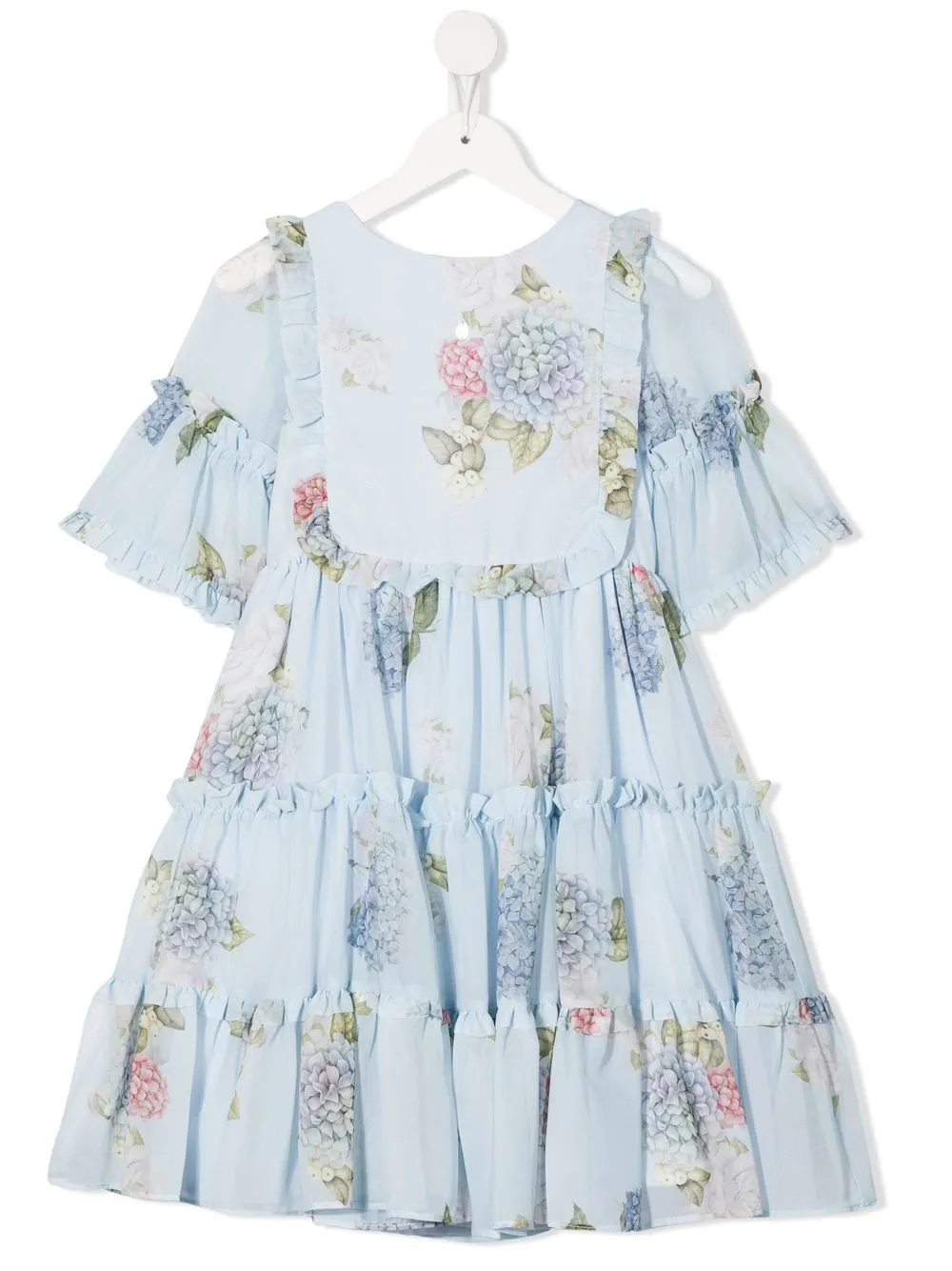 

Patachou vestido de gasa con estampado floral - Azul