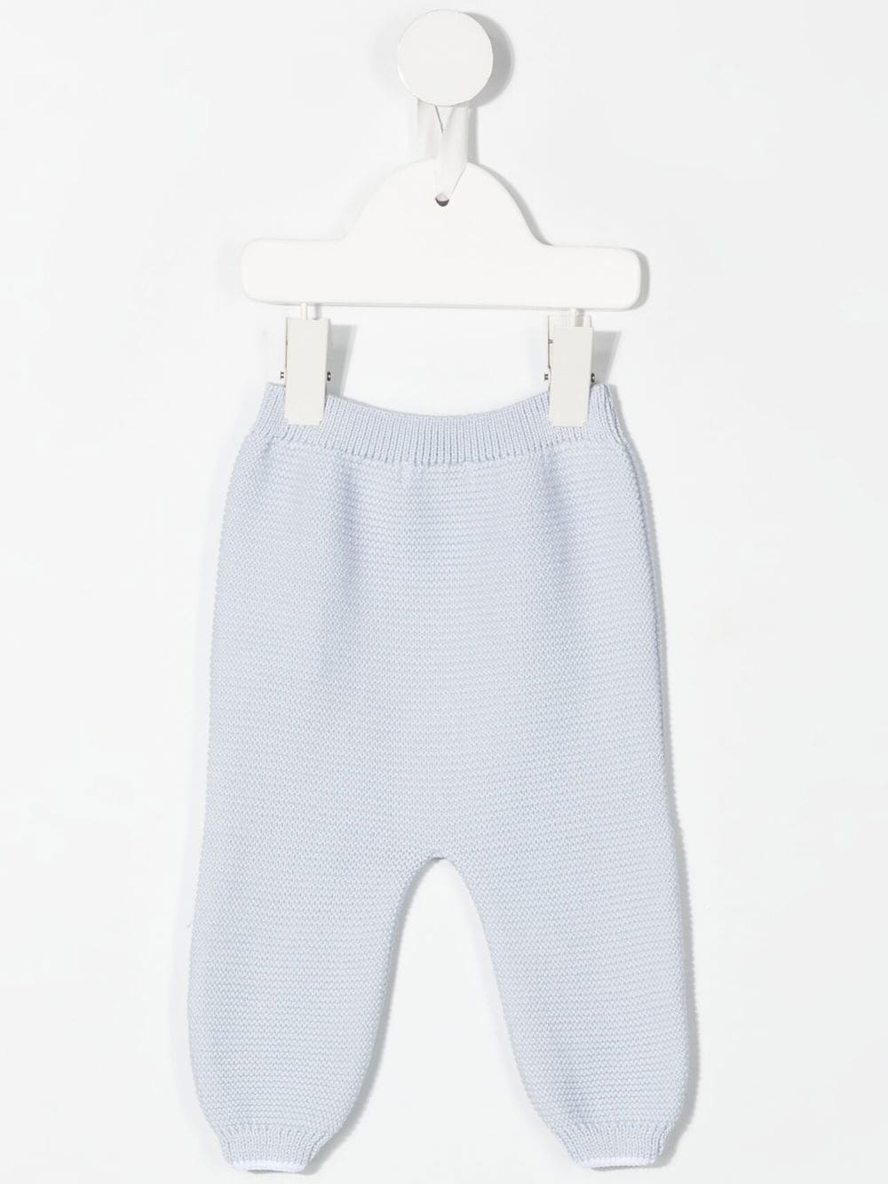 Shop Patachou Elasticated-waistband Knit Trousers In Blue