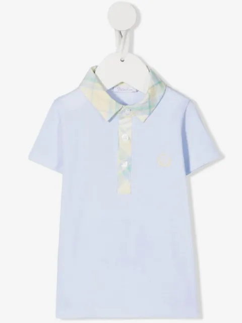 Patachou embroidered-logo piqué polo shirt