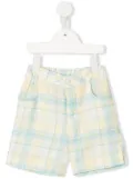 Patachou plaid-check print shorts - Yellow