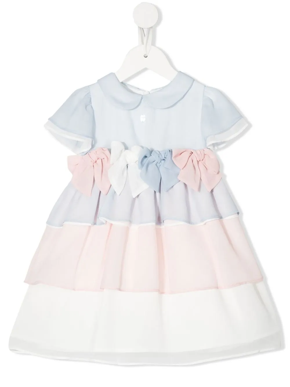 

Patachou bow-detail chiffon dress - Blue