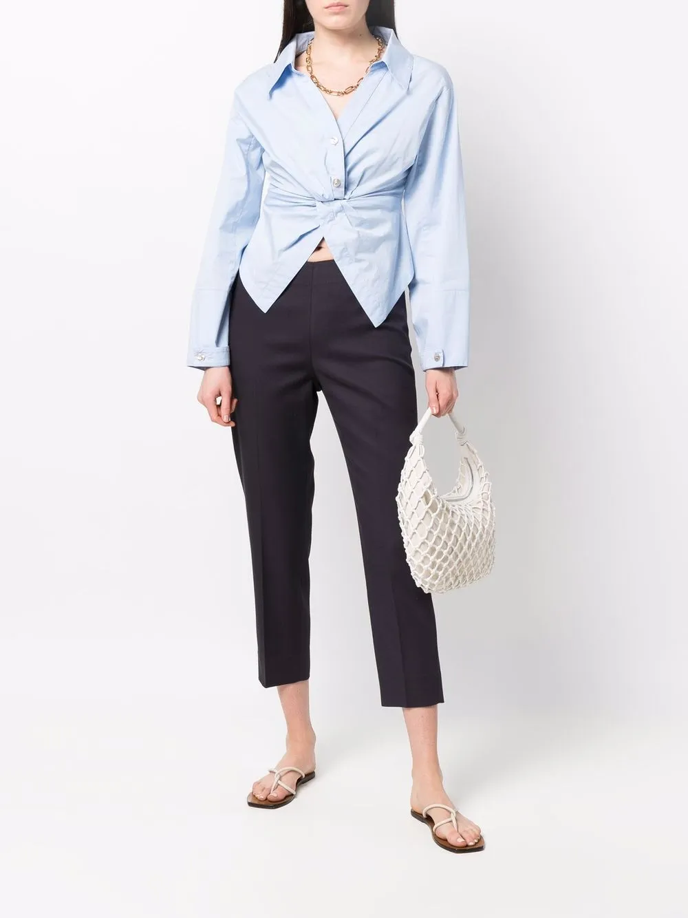 Peserico Skinny broek - Blauw