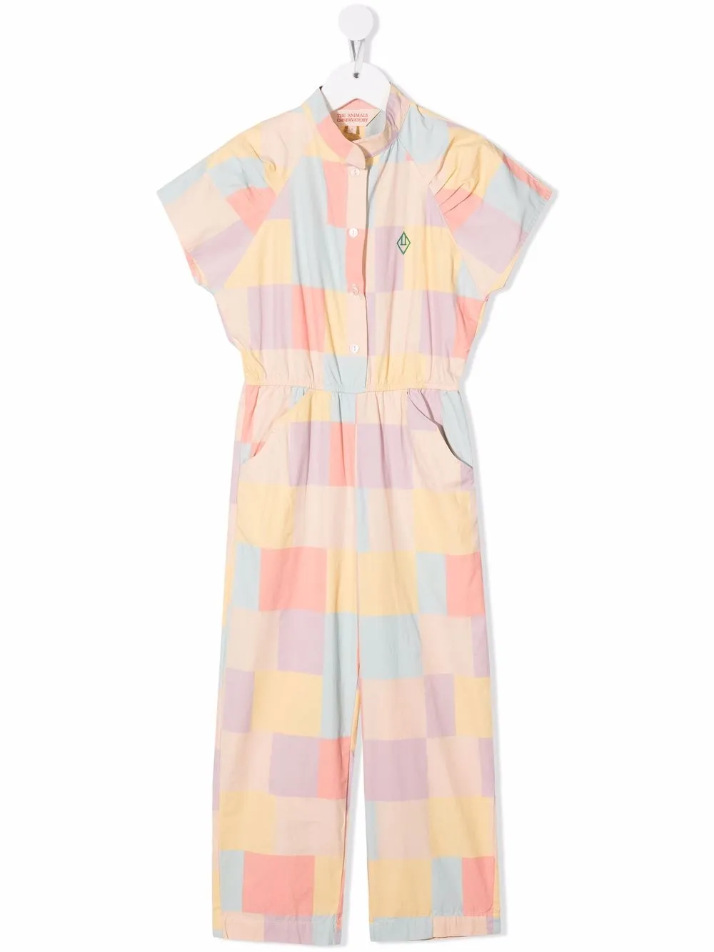 

The Animals Observatory jumpsuit largo con cuadros estampados - Neutro