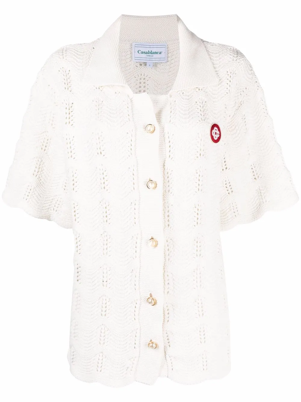 Casablanca button-embellished knit top