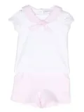 Patachou bow-detail short set - White
