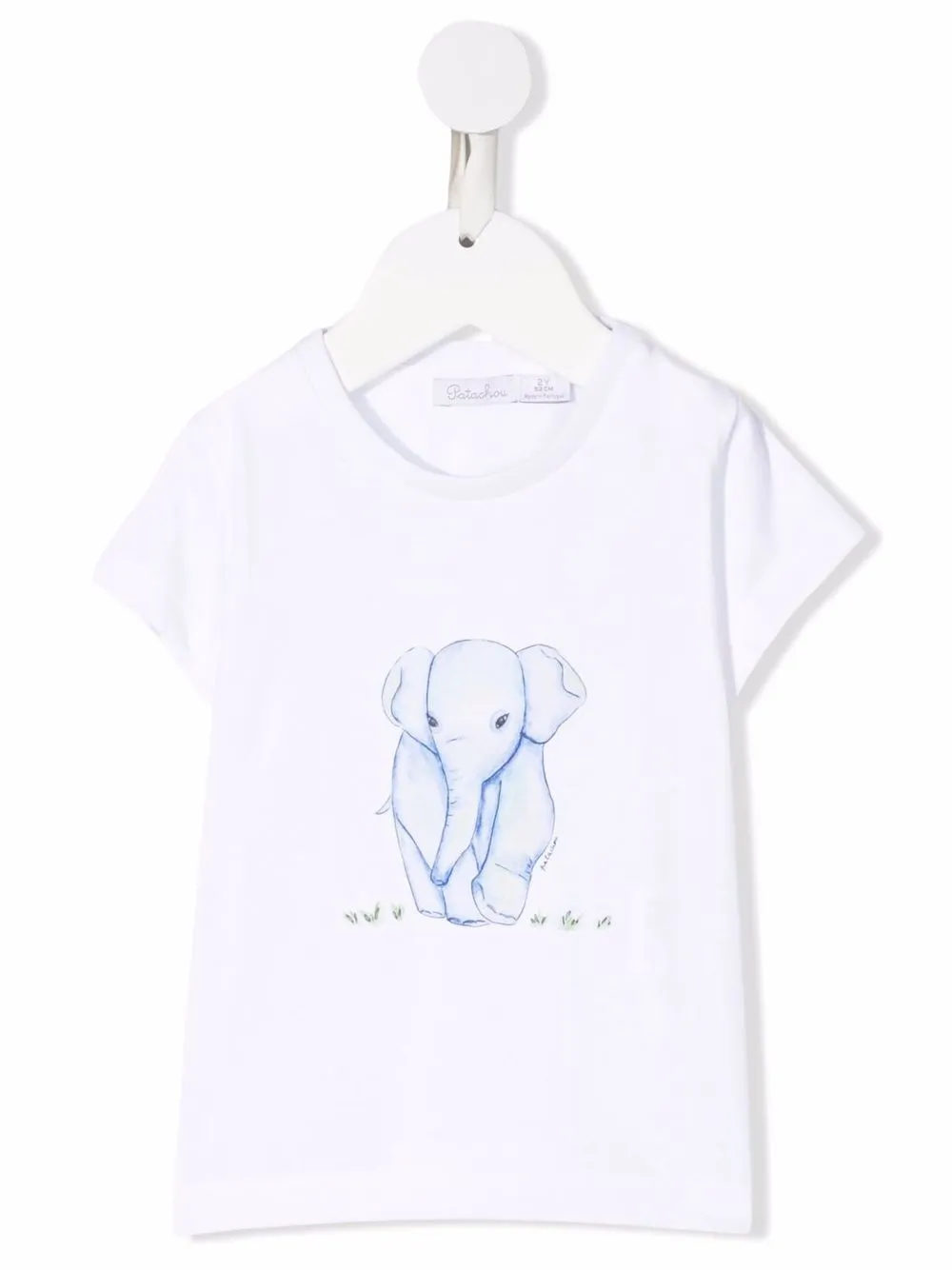 

Patachou elephant-print cotton T-shirt - White