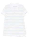 Patachou striped polo shirt - White