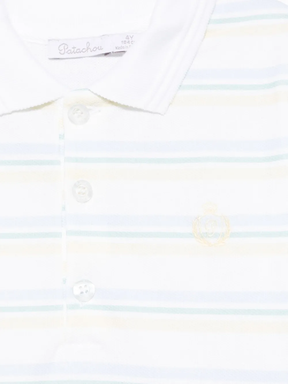 Patachou Gestreept poloshirt Wit