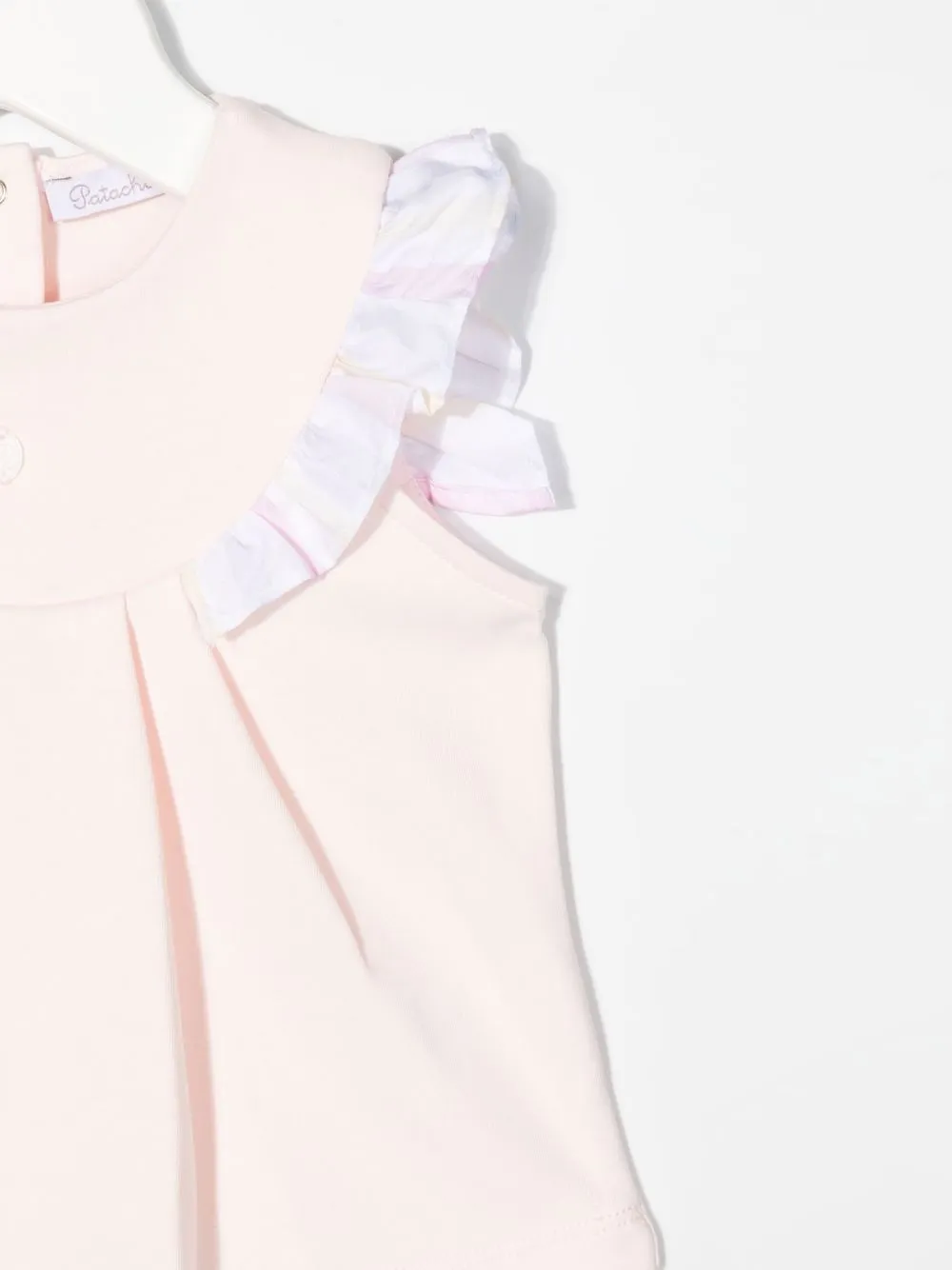 Patachou Ruffled Sleeveless T-shirt In Pink