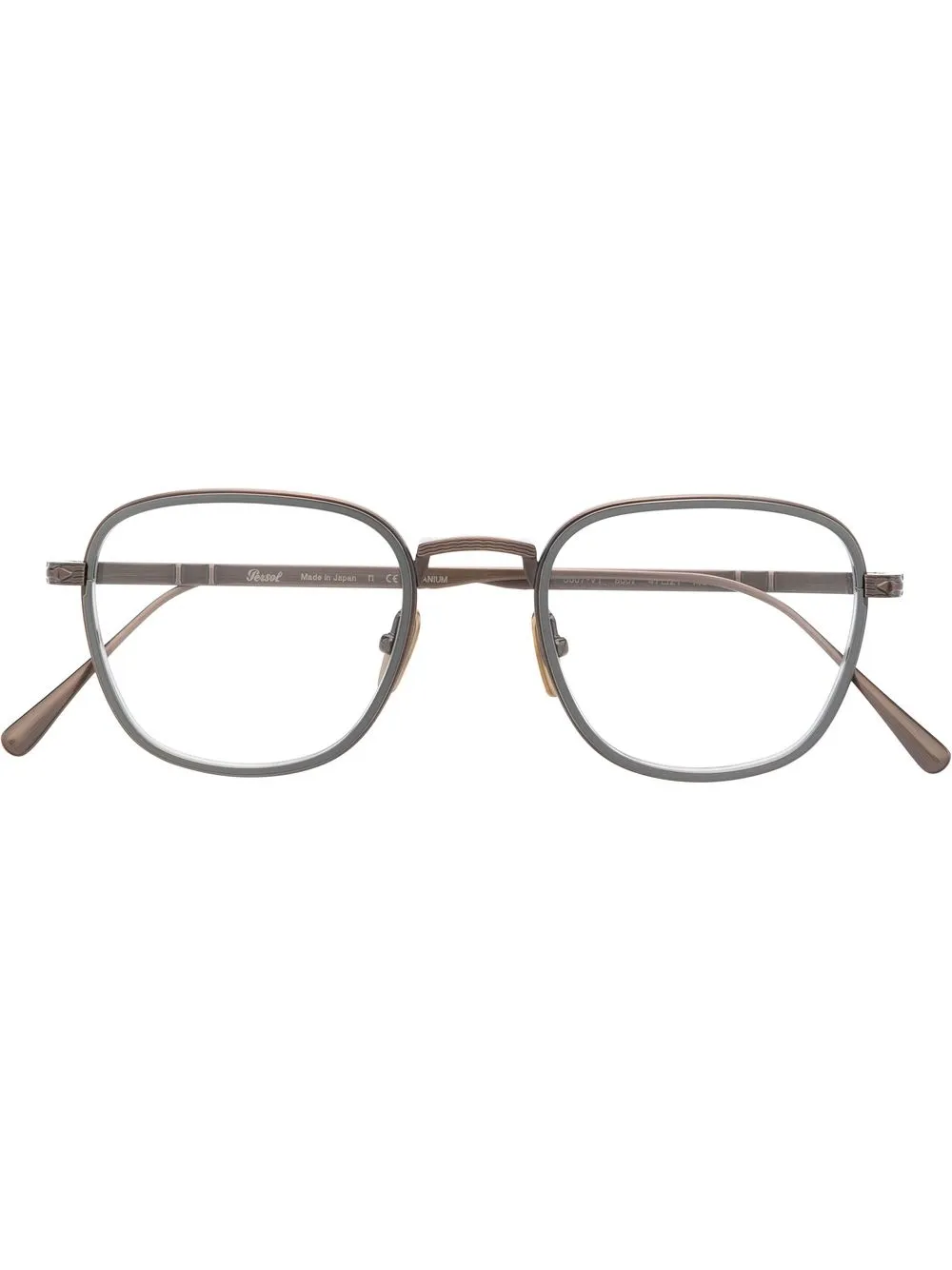 

Persol lentes con armazón cuadrada - Marrón